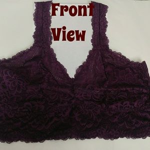 TORRID Purple Lace Bralette, Sz 1 & 2